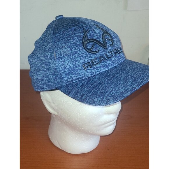 Realtree Baseball Hat Blue Q3 Moisture Management Trucker Cap Adjustable - Picture 3 of 6